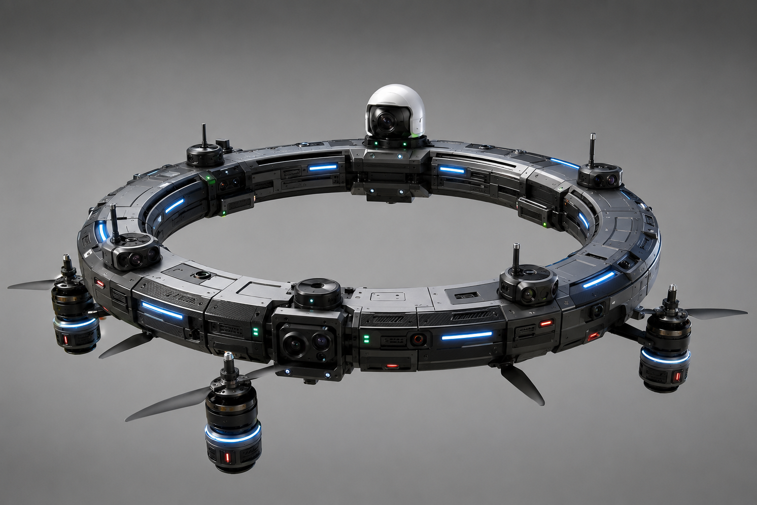 DR-01 modular aerial situational-awareness ring platform