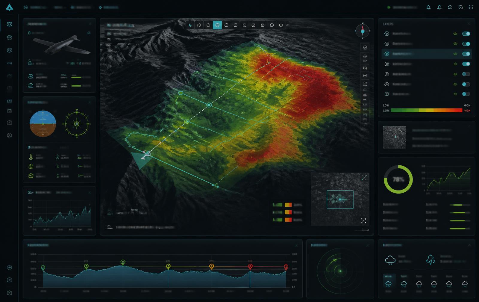 MINE-SCAN Command geospatial mission interface concept