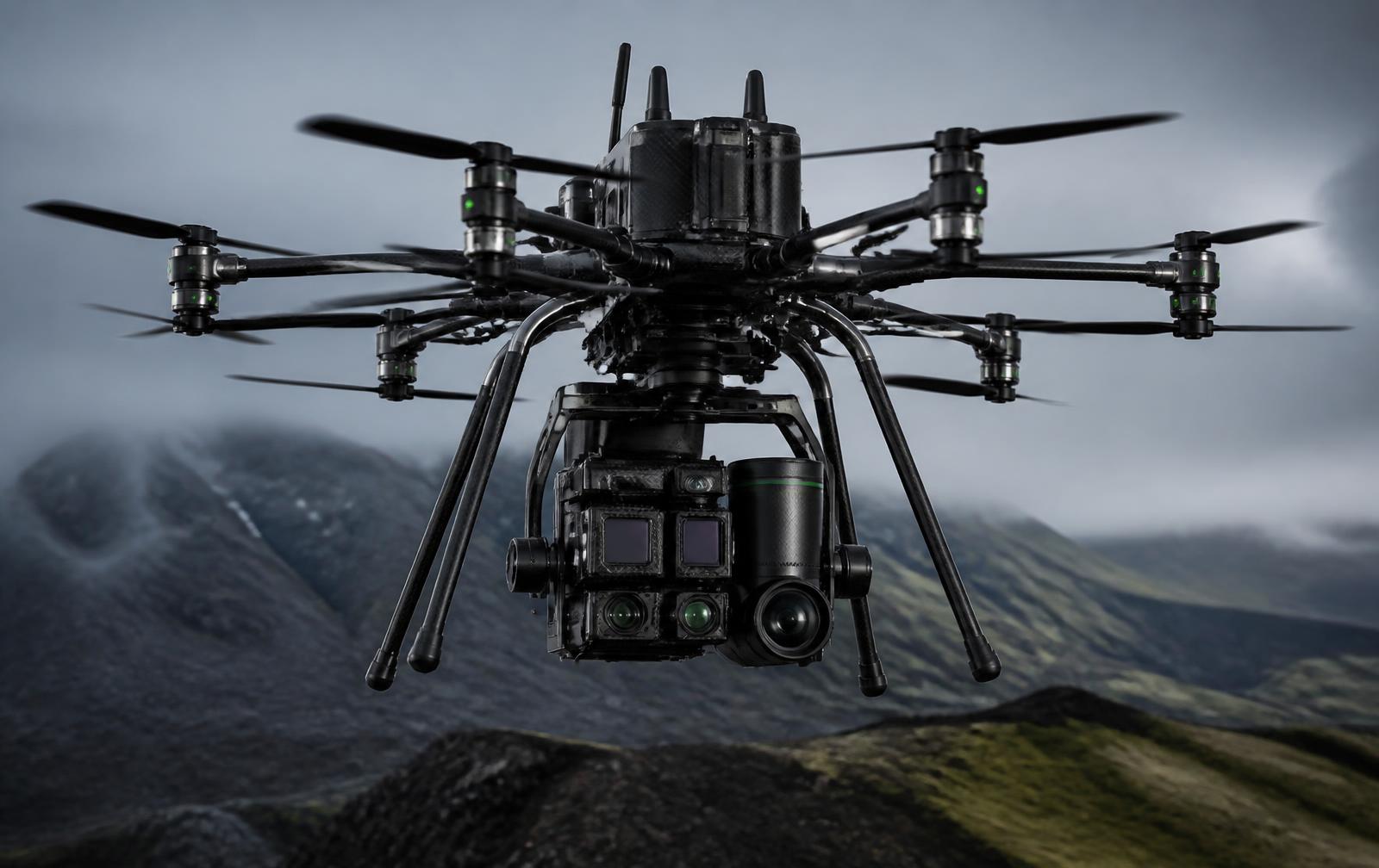 MS-03 Multi-Sensor heavy-payload survey platform carrying a sensor cluster